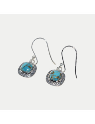 Boucle d'oreille Nina Turquoise cooper