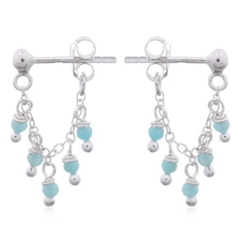 Boucles d'oreilles Amazonite