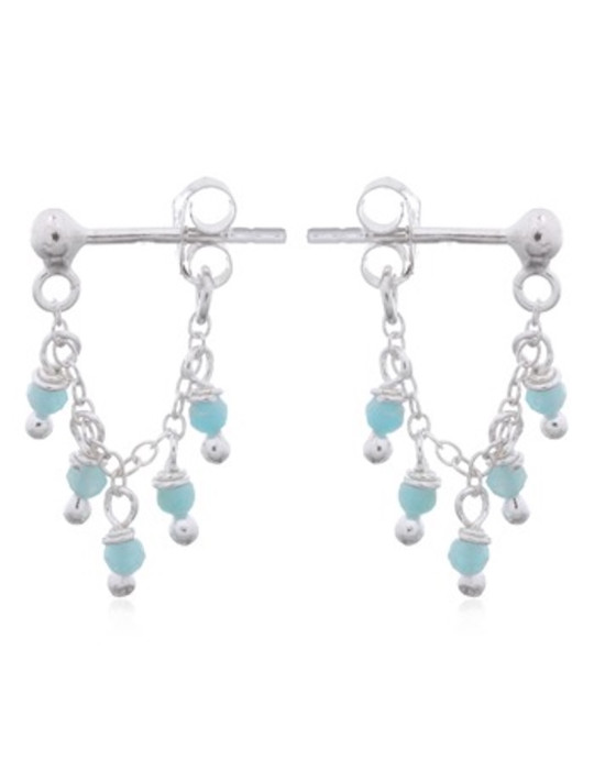 Boucles d'oreilles Amazonite