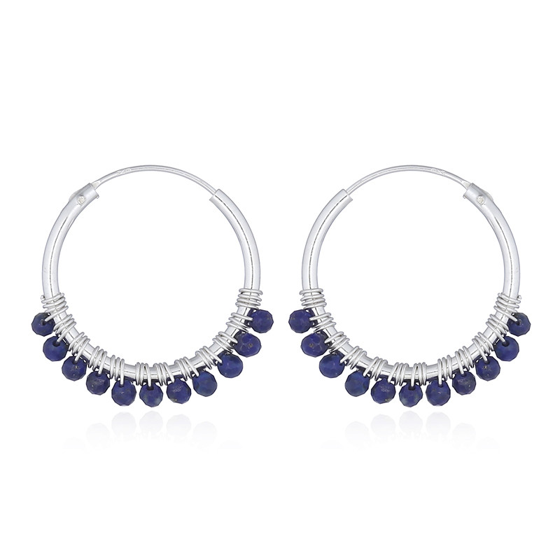 Boucles d'oreilles Yuli Lapis Lazuli