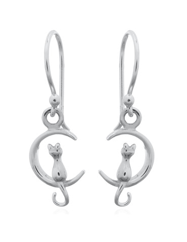Boucles d'oreilles toute argent