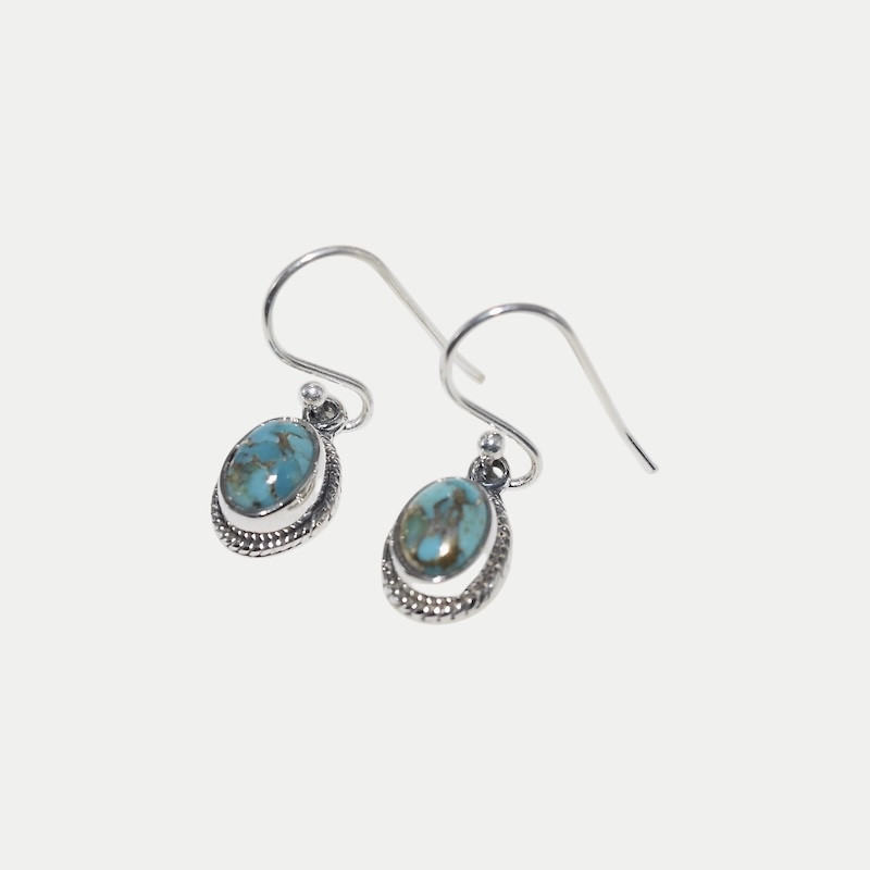 Boucle d'oreille Léa Turquoise cooper