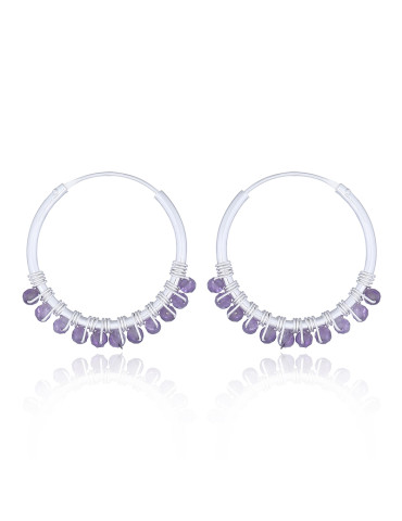 Boucles d'oreilles Yuli Améthyste