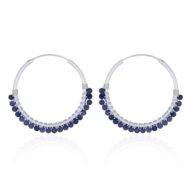 Boucles d'oreilles Yuliana Lapis Lazuli