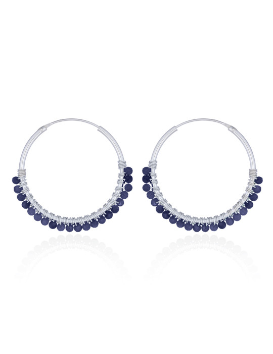 Boucles d'oreilles Yuliana Lapis Lazuli