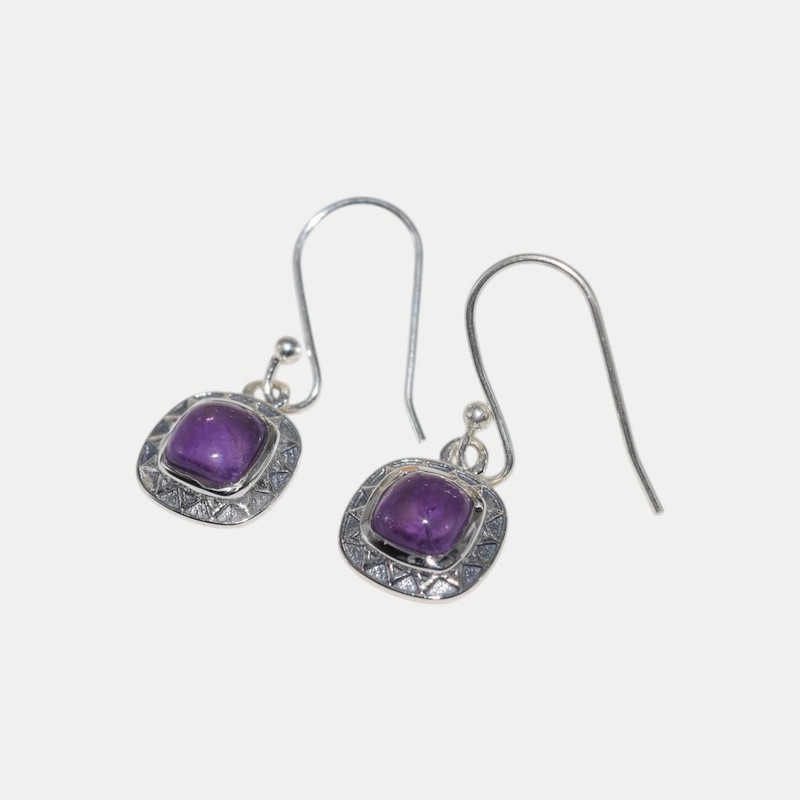 Boucle d'oreille Nina Améthyste