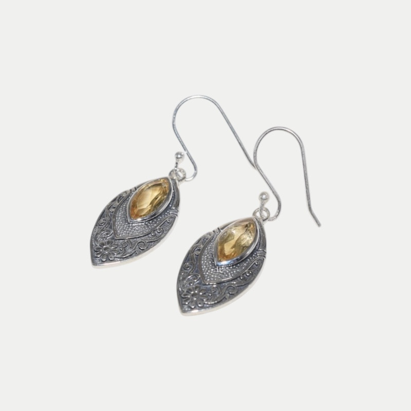 Boucle d'oreille Alani Citrine