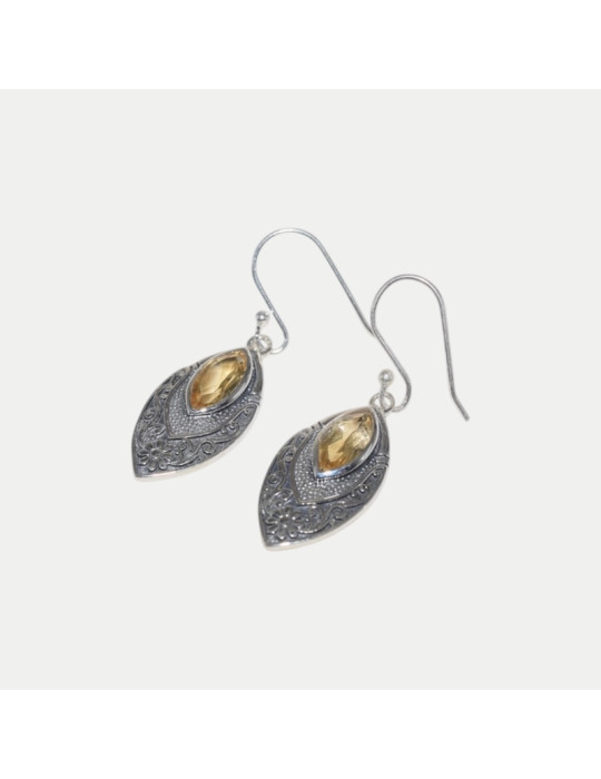 Boucle d'oreille Alani Citrine