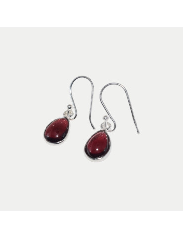 Boucle d'oreille Iris Grenat