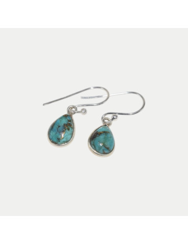 Boucle d'oreille Iris Turquoise cooper