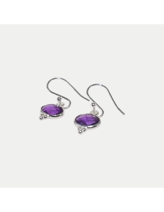 Boucle d'oreille Lina Améthyste
