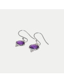 Boucle d'oreille Jade Turquoise cooper