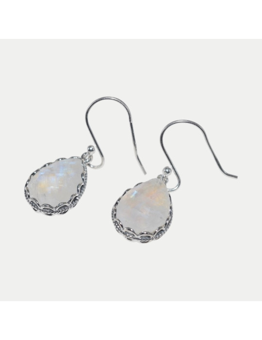 Boucle d'oreille Chambeli Pierre de Lune