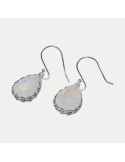Boucle d'oreille Chambeli Quartz rose
