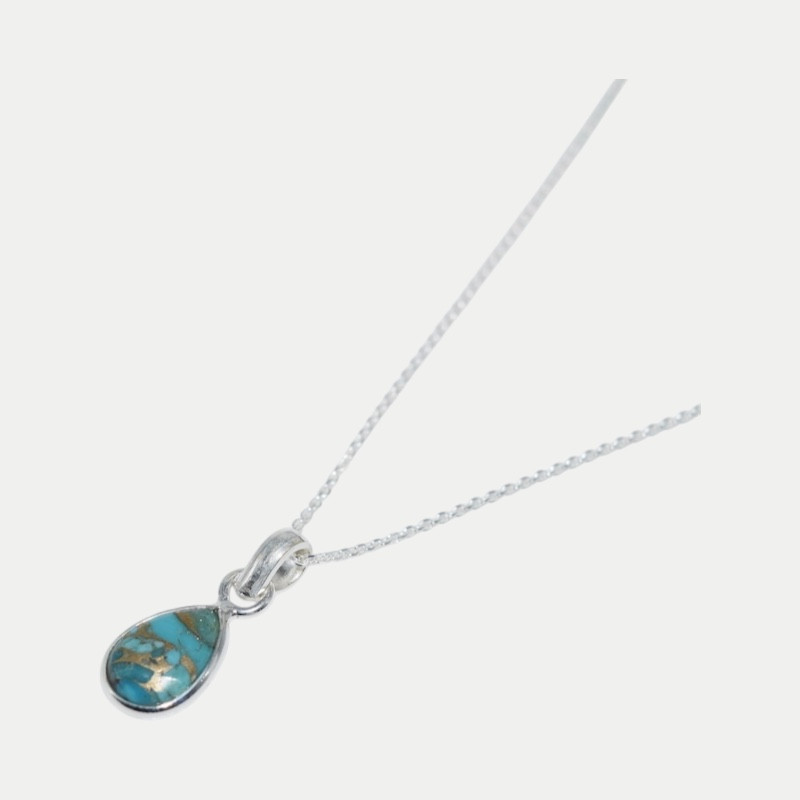Collier Iris Turquoise cooper