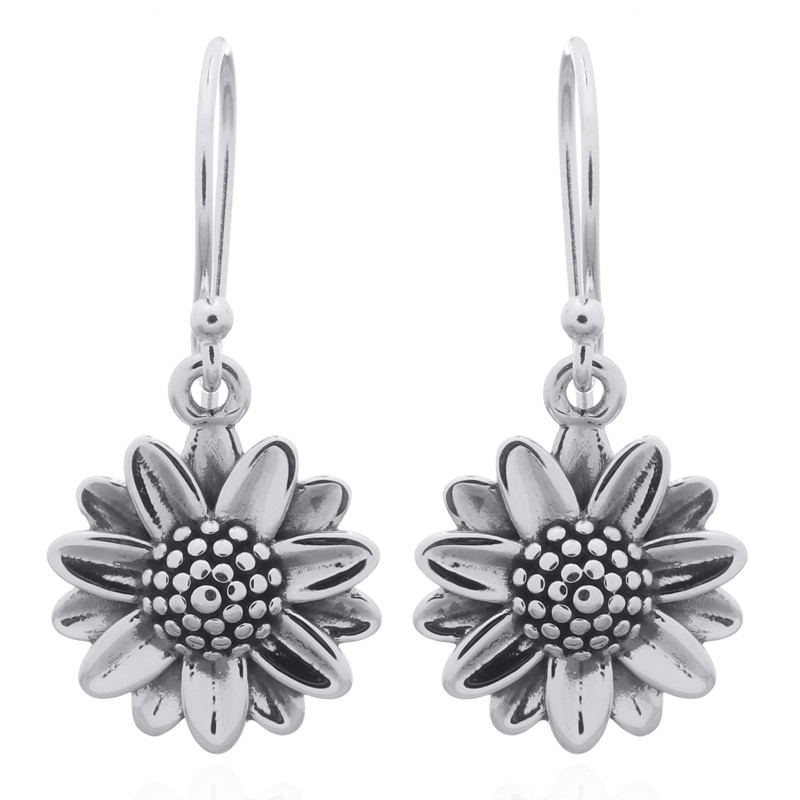 Boucles d'oreiles toute argent