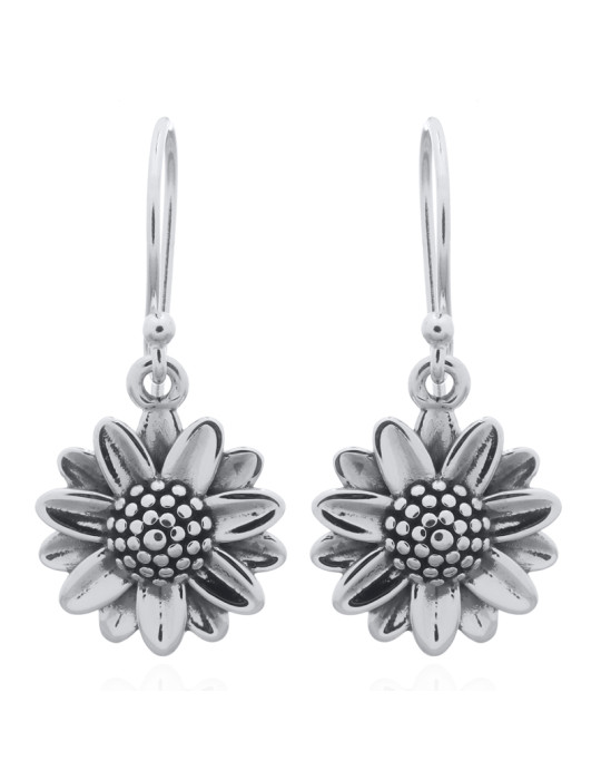 Boucles d'oreiles toute argent