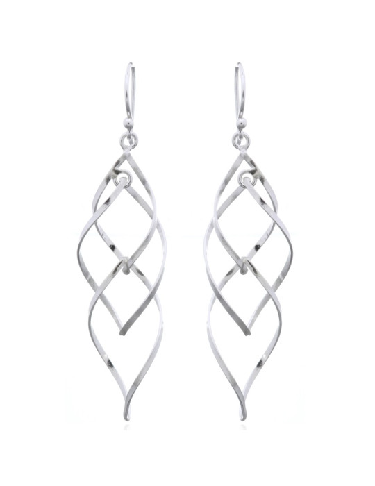 Boucles d'oreilles toute argent