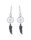 Boucles d'oreilles toute argent