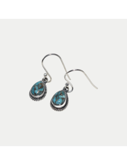 Boucle d'oreille Théa Turquoise cooper