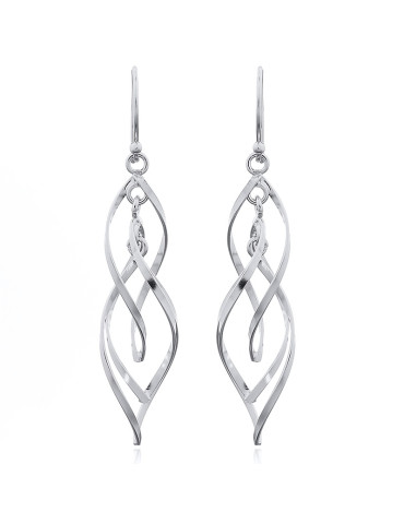 Boucles d'oreilles toute argent