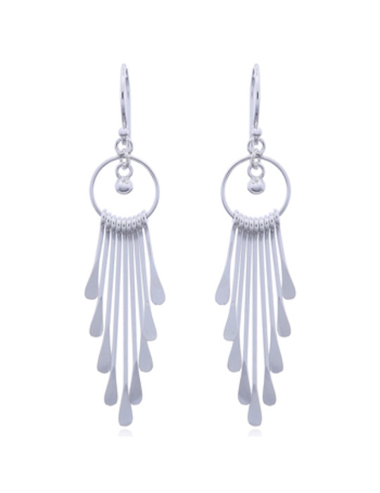 Boucles d'oreilles toute argent