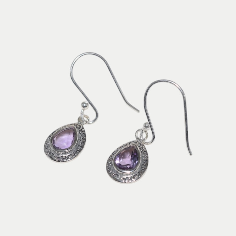 Boucle d'oreille Alohi Améthyste