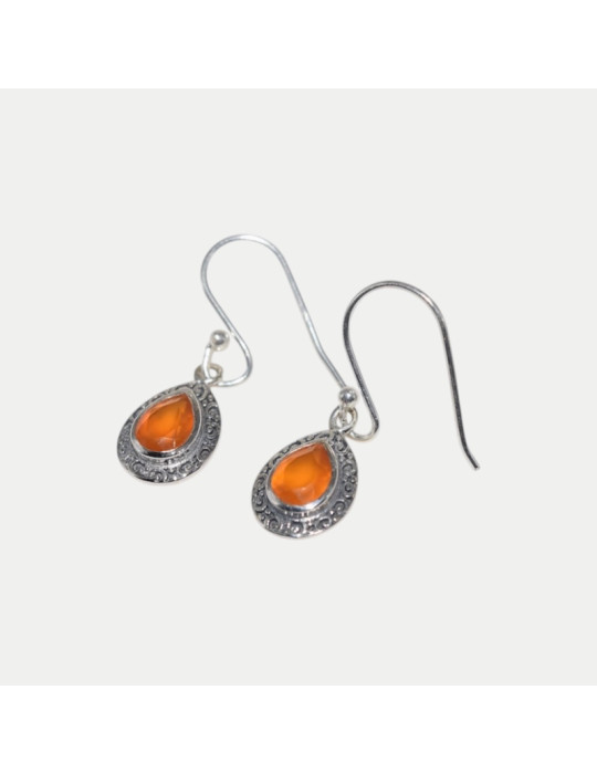 Boucle d'oreille Alohi Cornaline