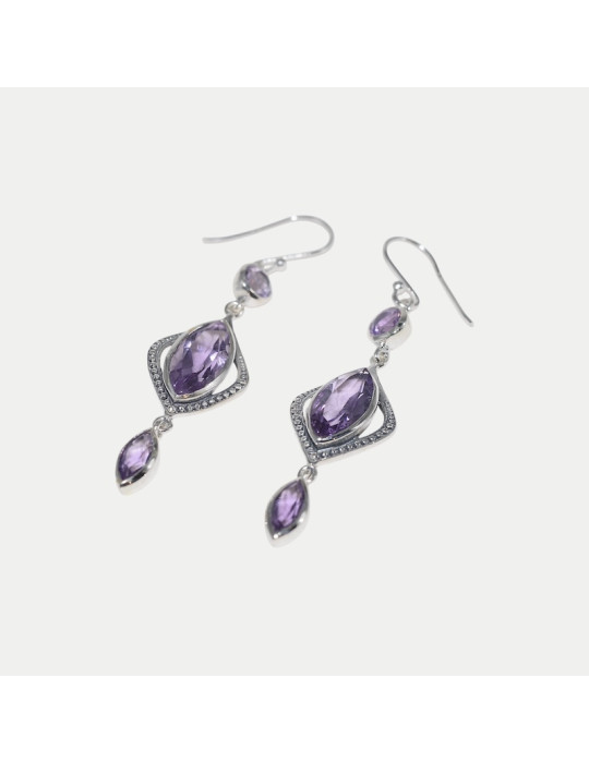 Boucle d'oreille Milani Améthyste