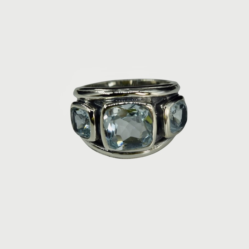 Bague Juanda Topaz Bleu