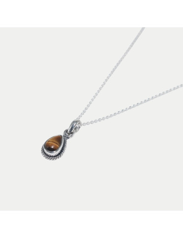 Collier Théa Œil de tigre