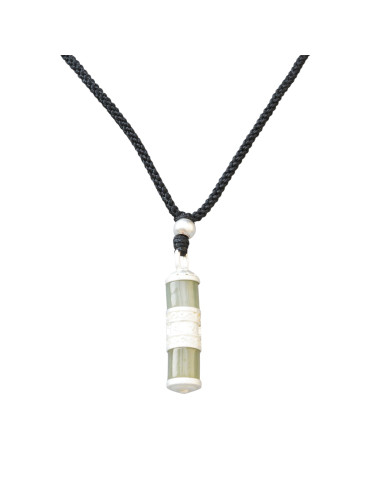 Collier Argent 925 Jade Nephrite