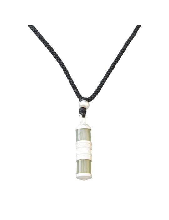 Collier Argent 925 Jade Nephrite