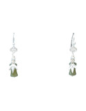 Boucle d'oreille Jade Nephrite Argent 925