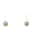Boucle d'oreille Jade Nephrite Argent 925