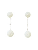 Boucle d'oreille Jade Nephrite Argent 925