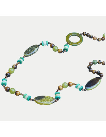 Collier Sautoir Pierres Naturelles