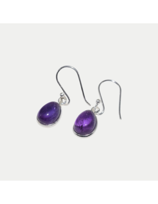 Boucle d'oreille Iris Améthyste