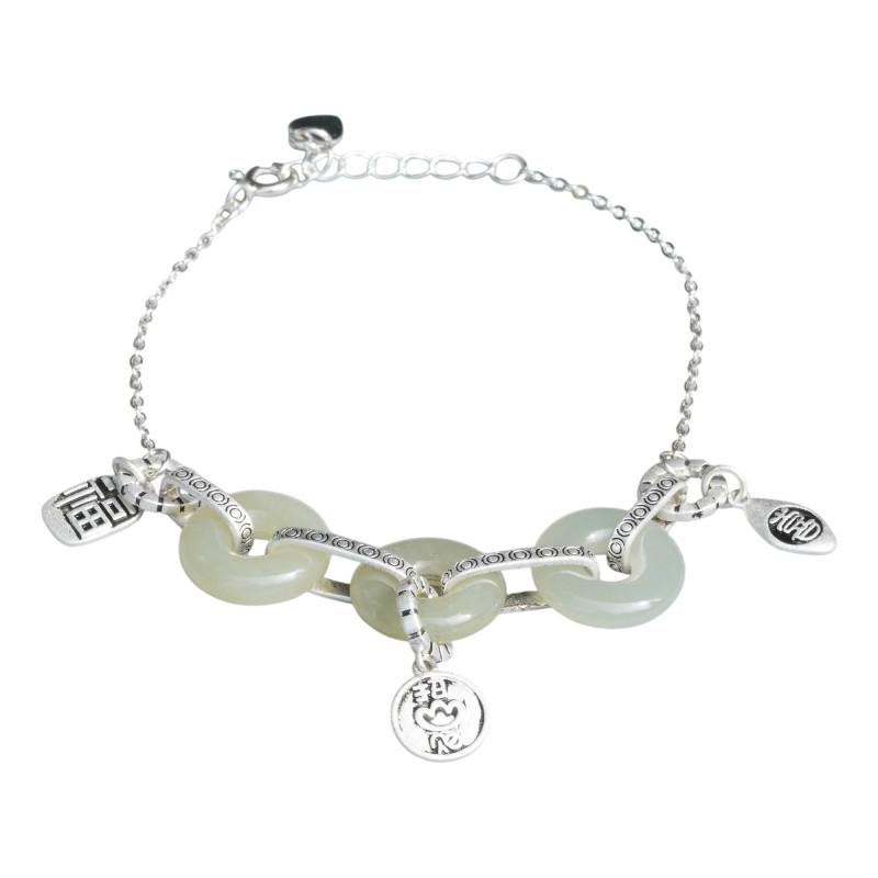 Bracelet Jade Nephrite Argent 925