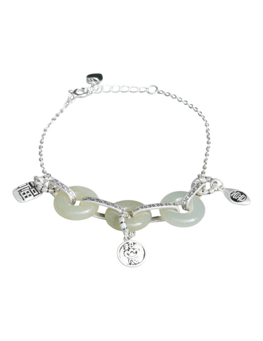 Bracelet Jade Nephrite Argent 925