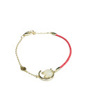Bracelet Jade Nephrite Argent 925/Plaqué or