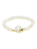 Bracelet Jade Nephrite Argent 925/Plaqué or