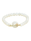 Bracelet Jade Nephrite Argent 925/Plaqué or