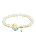 Bracelet Jade Nephrite Argent 925/Plaqué or