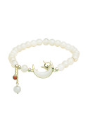 Bracelet Jade Nephrite Argent 925/Plaqué or