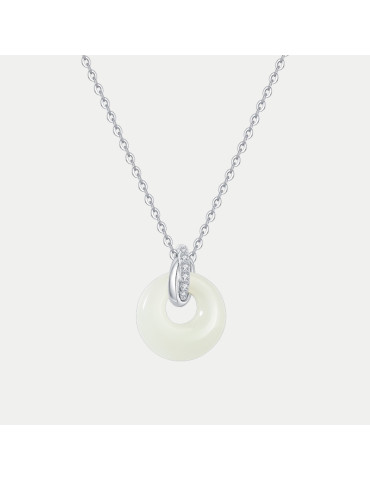 Collier Jade Nephrite Argent 925