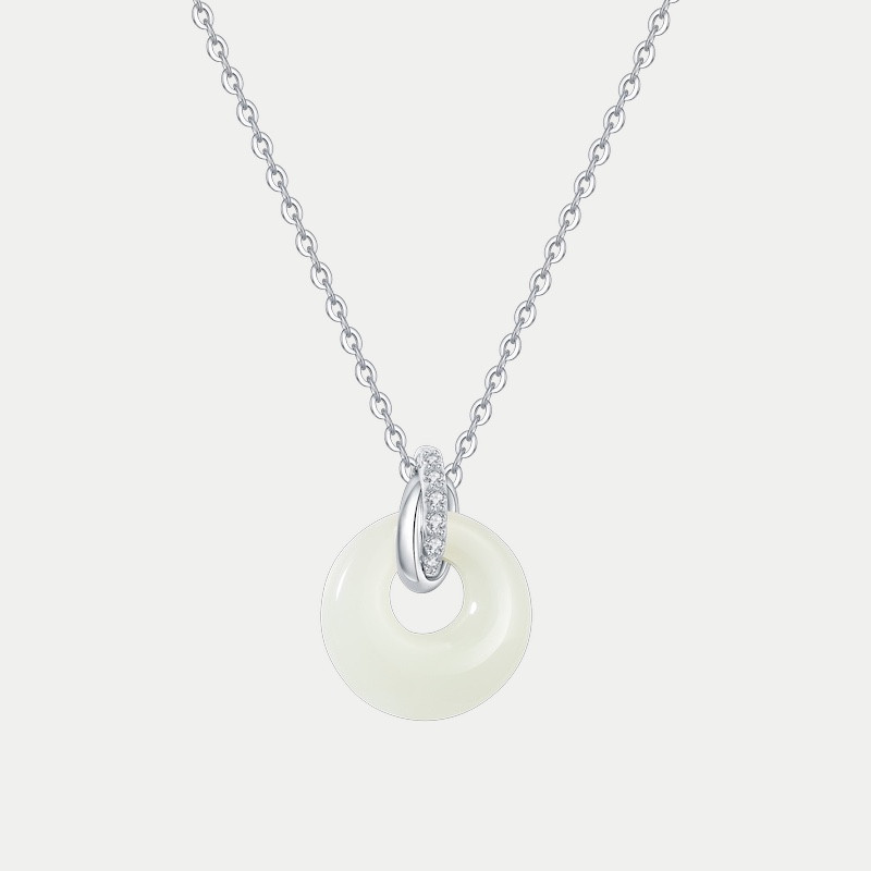 Collier Jade Nephrite Argent 925