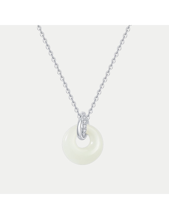 Collier Jade Nephrite Argent 925