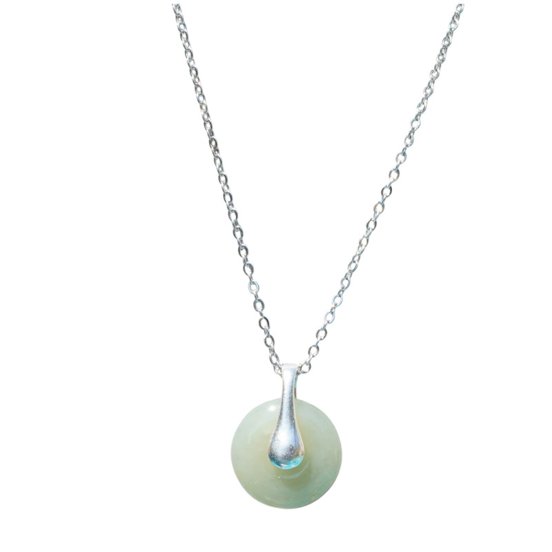 Collier Jade Nephrite Argent 925