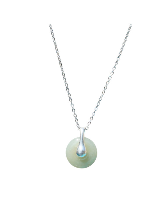 Collier Jade Nephrite Argent 925